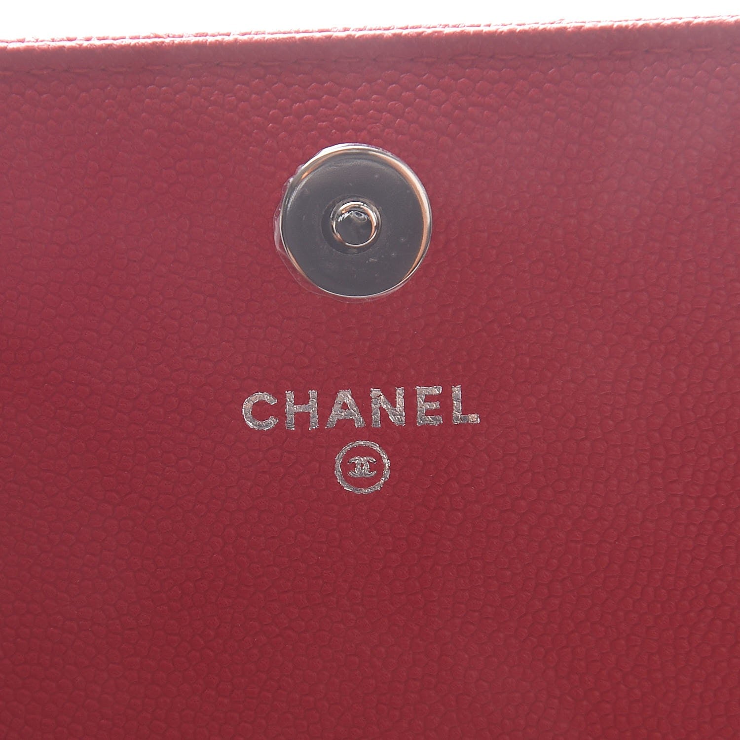 Chanel Caviar Chevron Quilted Square Wallet On Chain WOC Pink 6 of 9