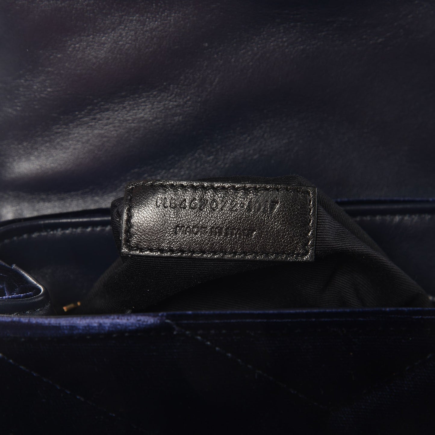 Velvet Y Quilted Monogram Toy Loulou Crossbody Bag Navy