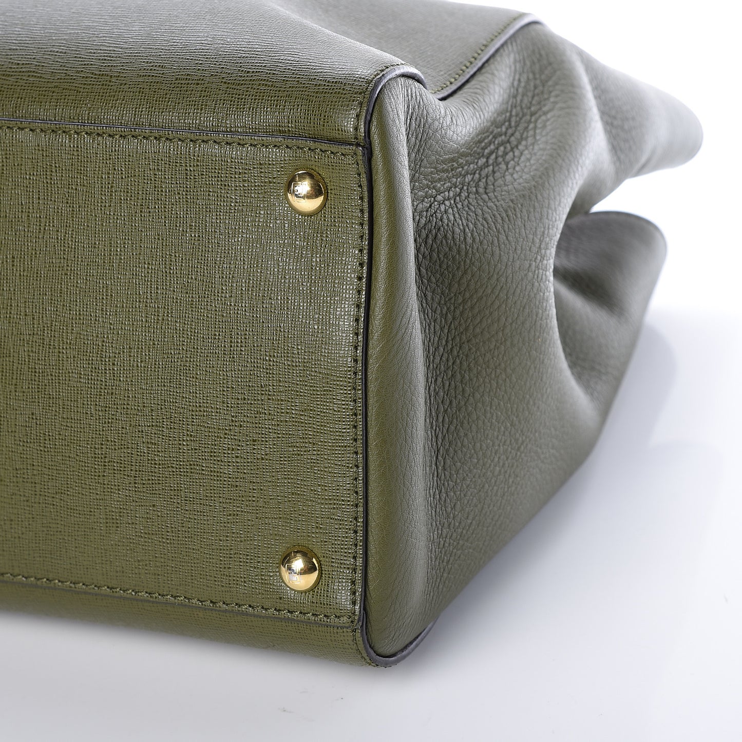 Vitello Elite Flamingo Regular 2Jours Tote Oliva