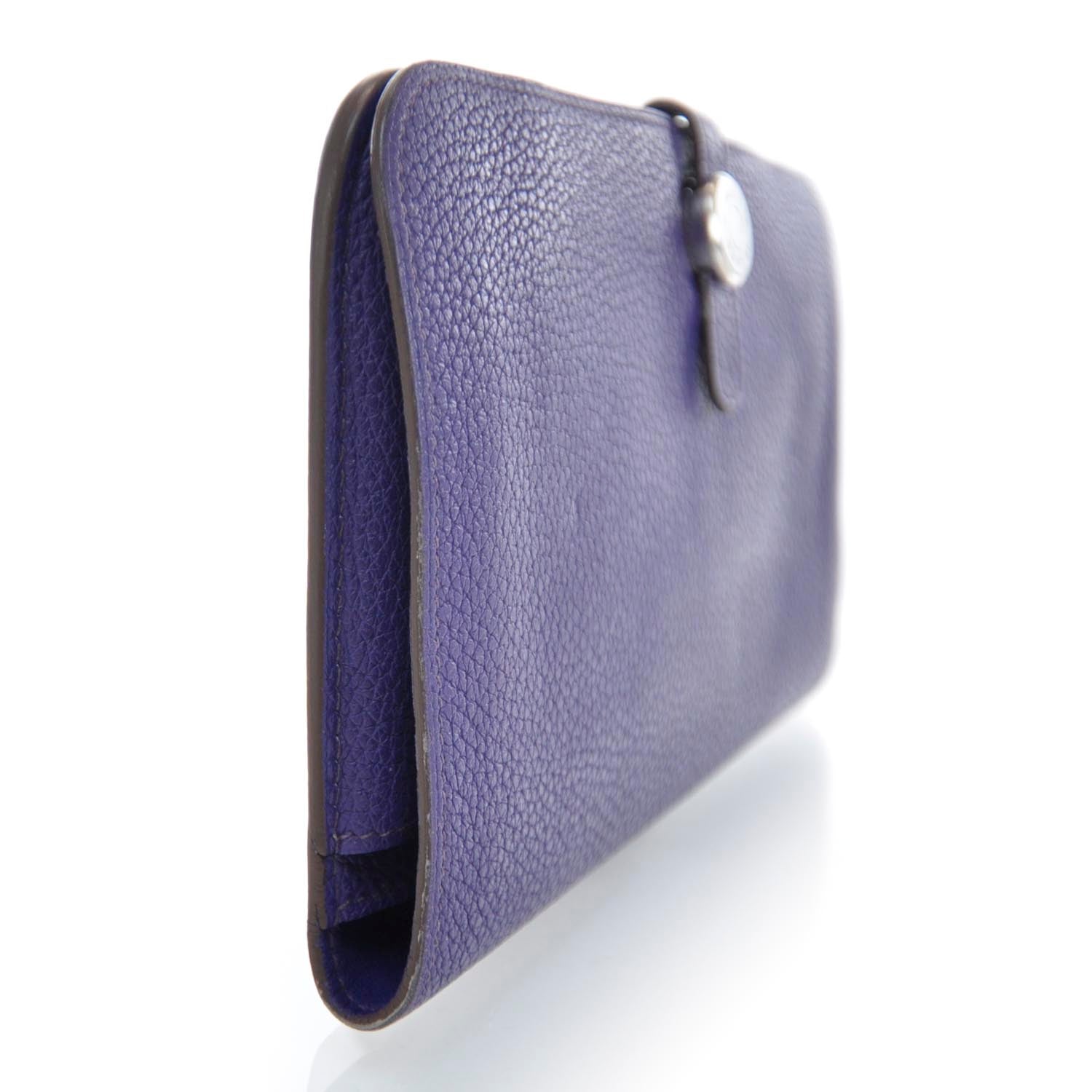 Hermes Togo Dogon Combined Wallet Iris 3 of 10