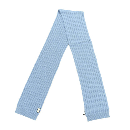 Gucci Wool Knit Shine Reg Scarf Bluette Sky Blue 2 of 4