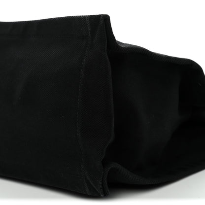 Saint Laurent Linen Calfskin Rive Gauche Tote Black 18 of 25