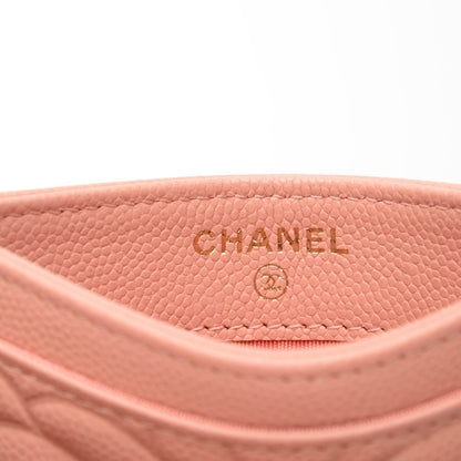 Chanel Caviar Camellia Embossed Card Holder Nude 5 of 8