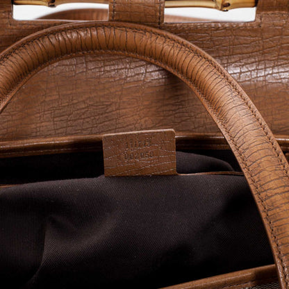 Gucci Monogram Bamboo Bullet Satchel 9 of 9