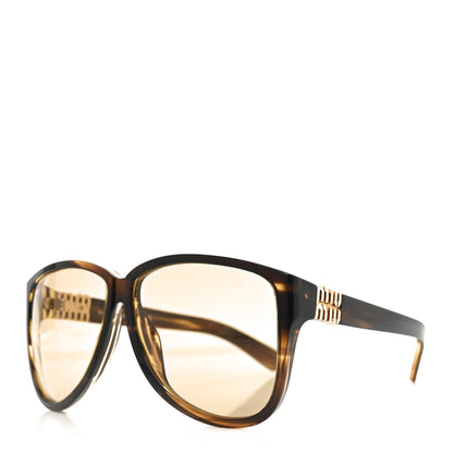 Miu Miu Acetate Oversize Pilot Sunglasses SMUA08S Tortoise 1 of 7