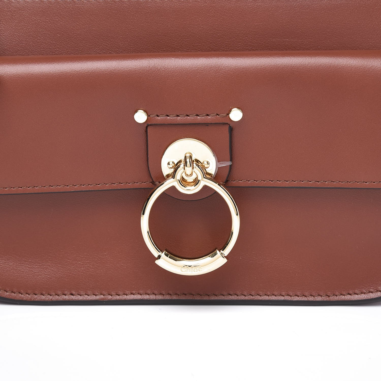 Chloe Calfskin Tess Mini Crossbody Bag Sepia Brown 9 of 9