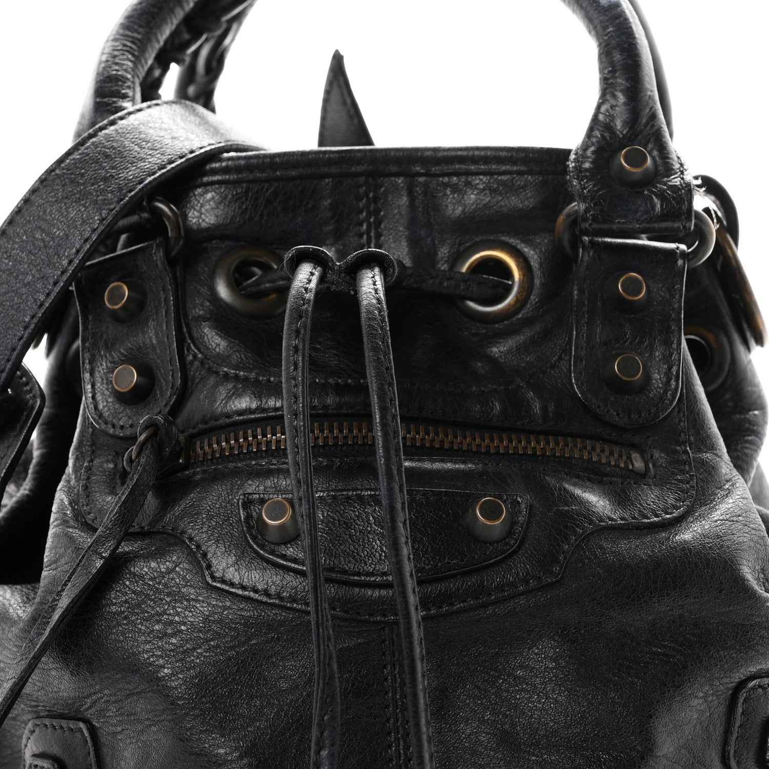 Balenciaga Agneau Classic Hardware Mini Pompon Dark Night 8 of 11