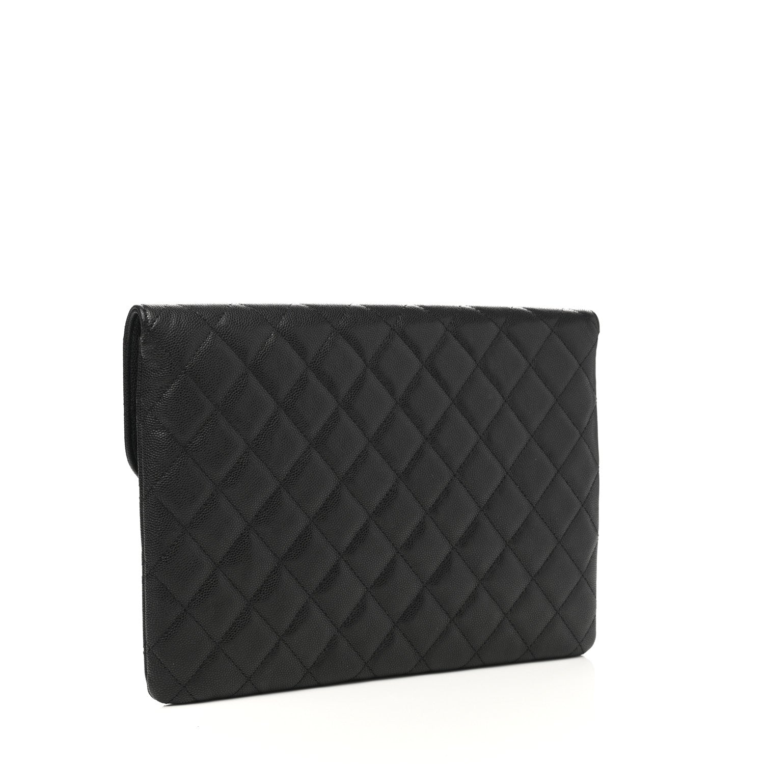 Chanel Caviar Quilted Medium Golden Class Pouch Black 3 of 7