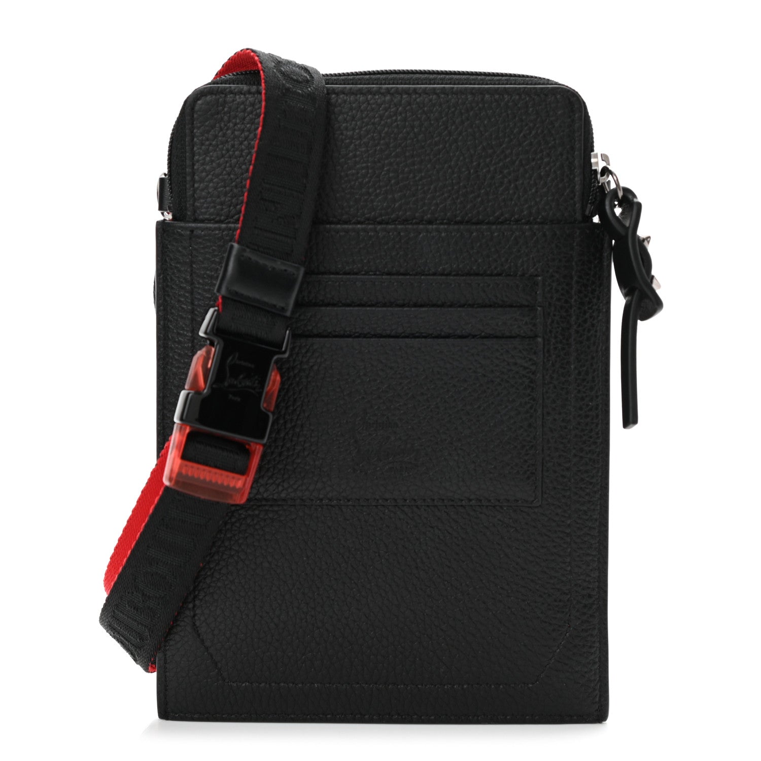 Christian Louboutin Calfskin Gomme Loubilab Batt Clutch Loubi Black 1 of 7