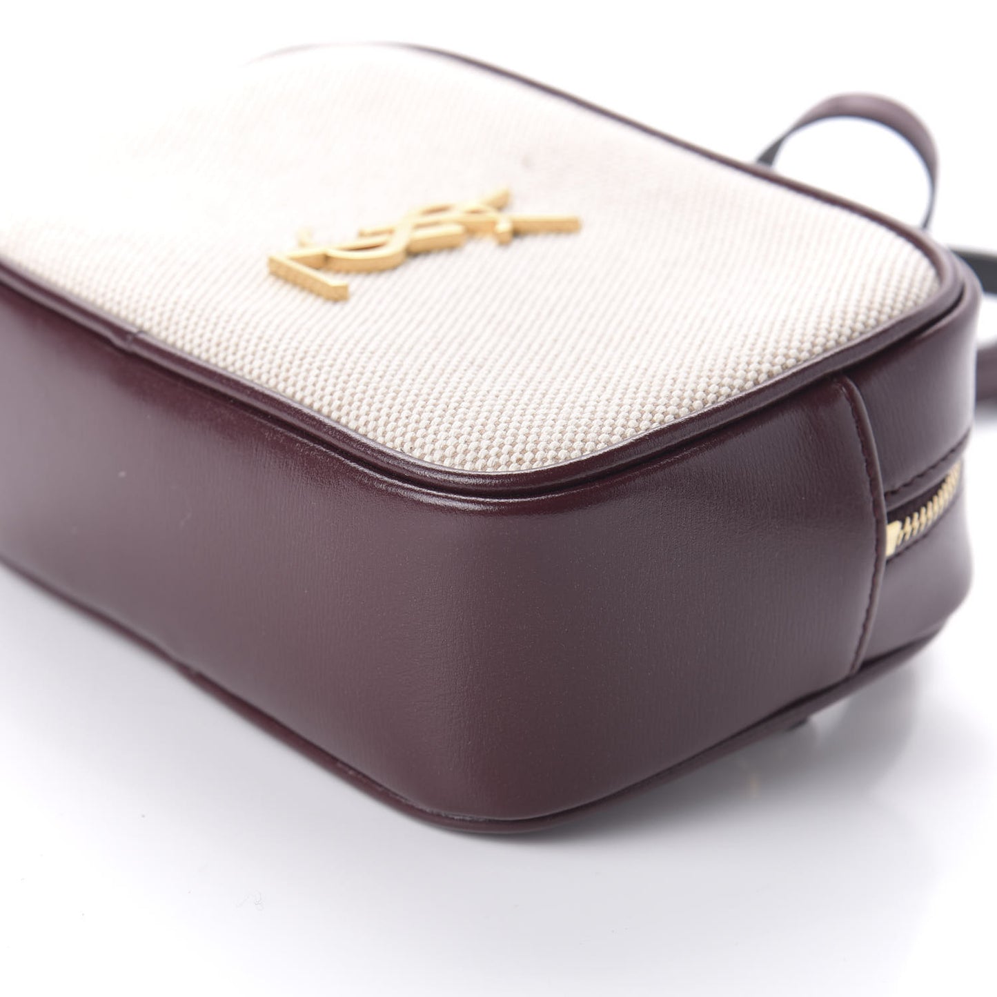 Calfskin Canvas Monogram Lou Belt Bag Natural Dark Legion Red