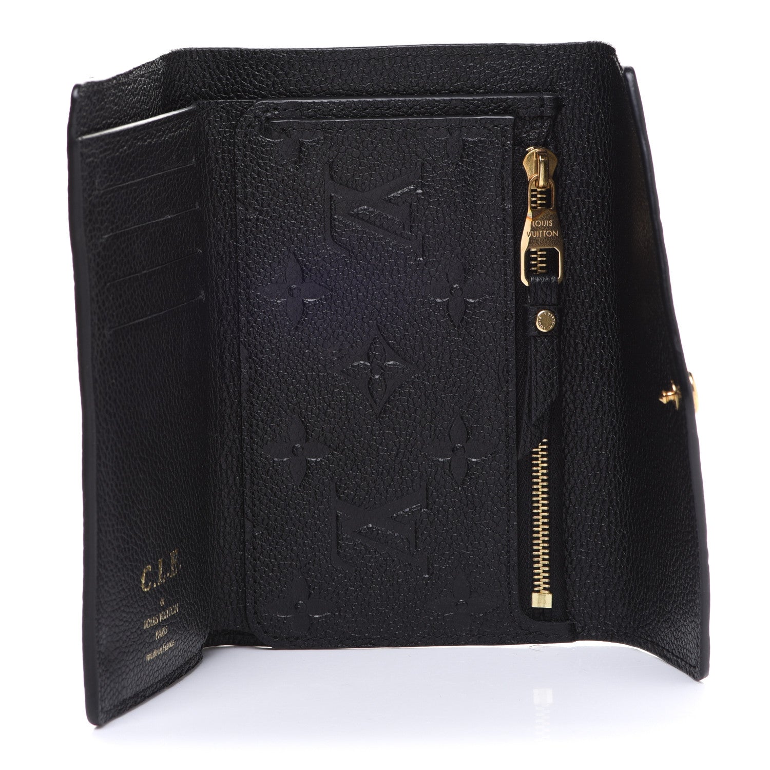 Louis Vuitton Empreinte Compact Curieuse Wallet Black 5 of 9