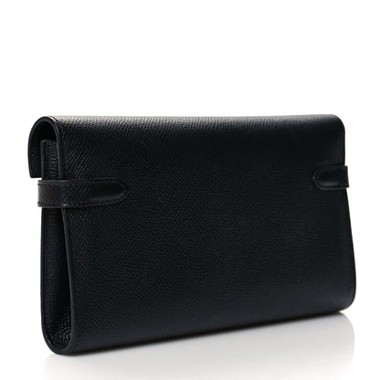 Hermes Epsom Kelly Longue Wallet Black 3 of 9