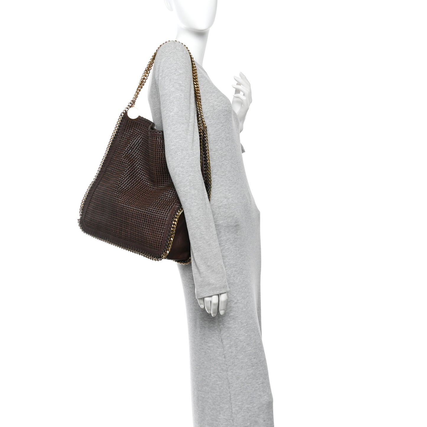 Raffia Falabella Tote Brown