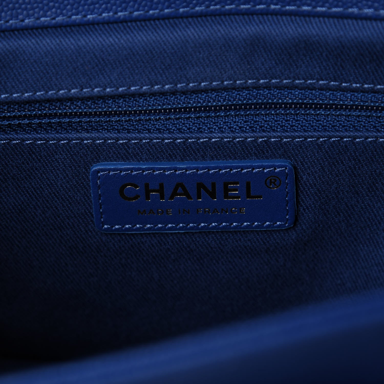 Chanel Caviar Quilted Medium Business Affinity Flap Dark Blue 8 of 11