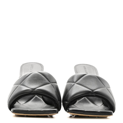 Bottega Veneta Nappa Quilted Rubber Lido Mule Sandals 40 Black 3 of 12