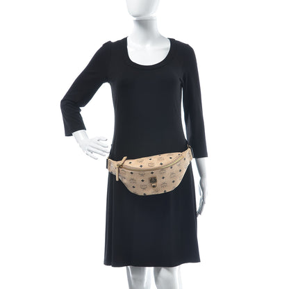 MCM Visetos Stark Belt Bag Beige 2 of 8