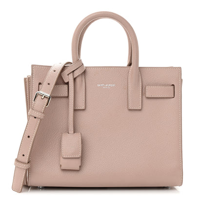 Saint Laurent Grained Calfskin Nano Sac De Jour Antique Rose 1 of 12