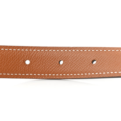 Hermes Swift Epsom 24mm Mini Constance Guilloche H Belt 95 Black Gold 4 of 7