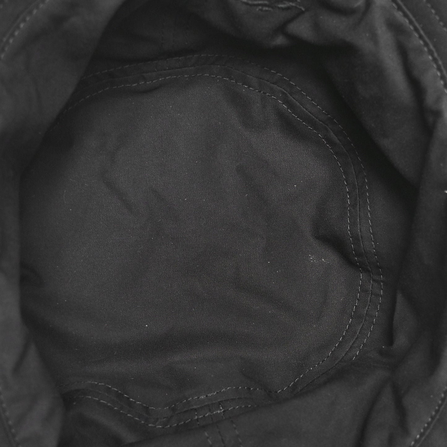 Cotton Gabardine Vintage Check Reversible Bucket Hat L Black Sand
