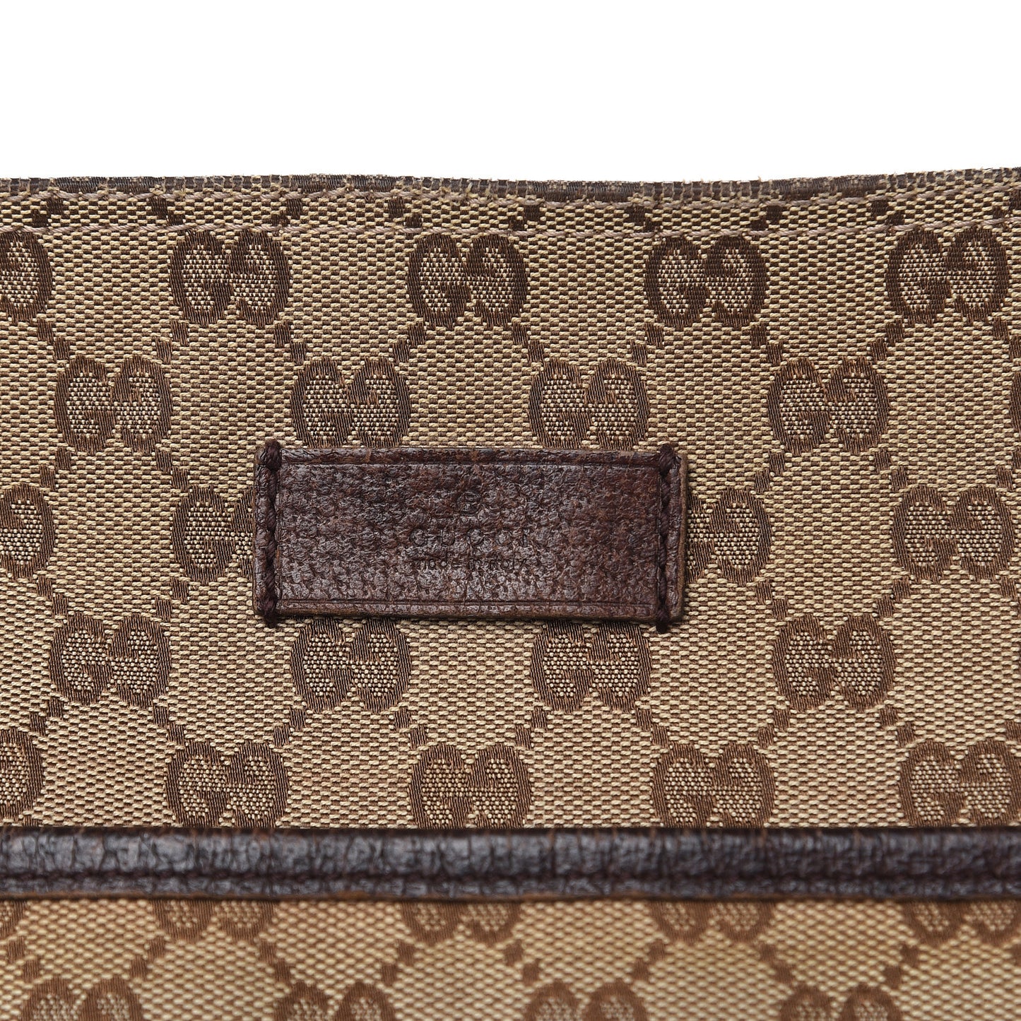 Monogram Web Medium Flat Messenger Bag Brown