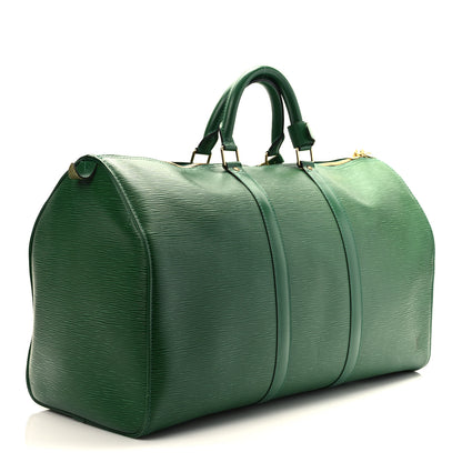 Louis Vuitton Epi Keepall 50 Borneo 3 of 12