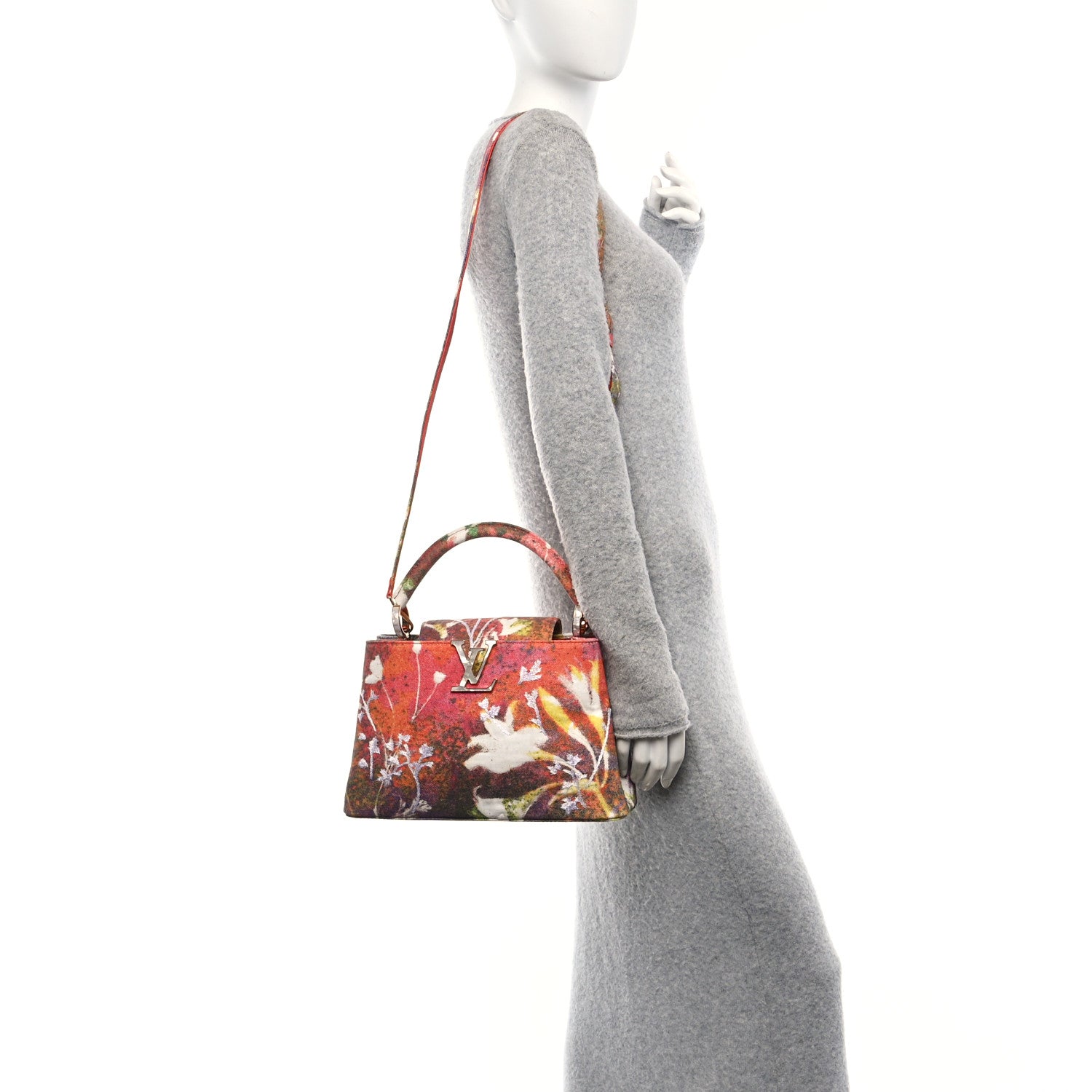Louis Vuitton X SAM FELLS Canvas Embroidered Arty Capucines PM Multicolor 2 of 11