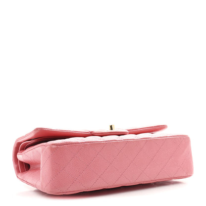Chanel Iridescent Caviar Quilted Medium Double Flap Dark Pink 4 of 11