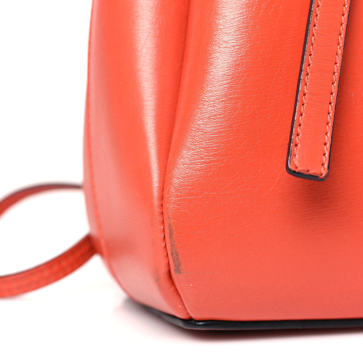 Boxcalf Mini Lazo Tote Vermillion