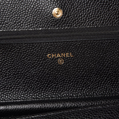 Chanel Caviar Quilted Wallet On Chain WOC Black 6 of 9