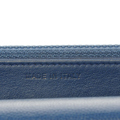 Chanel Caviar Quilted Boy Wallet On Chain WOC Dark Blue 7 of 9