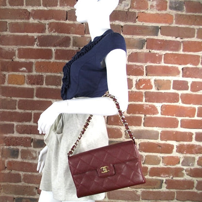 Chanel Caviar Quilted Flap Bag Red 2 of 10