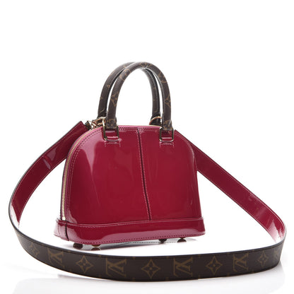 Louis Vuitton Patent Monogram Alma BB Magenta 4 of 8
