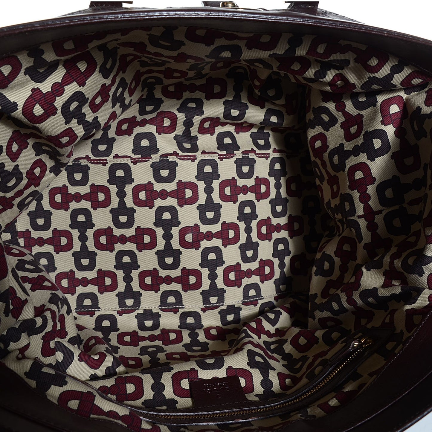 Guccissima Large Treasure Boston Dark Brown