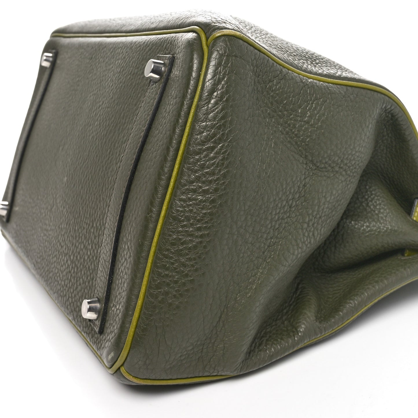 Taurillon Clemence Horseshoe Birkin 35 Vert Veronese Vert Anis