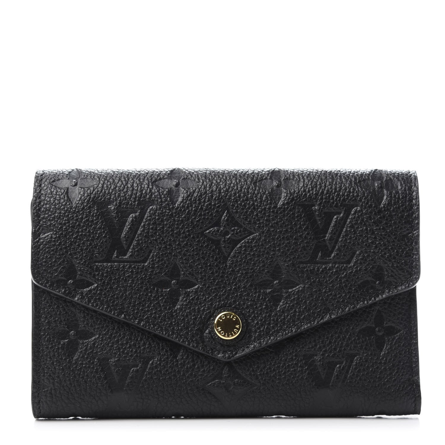 Louis Vuitton Empreinte Compact Curieuse Wallet Black 1 of 8