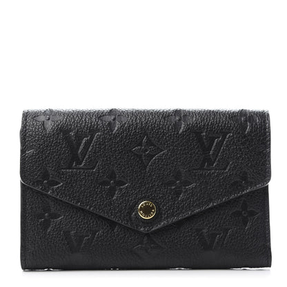 Louis Vuitton Empreinte Compact Curieuse Wallet Black 1 of 8