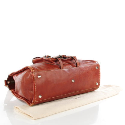 Chloe Calfskin Edith Satchel Whiskey 4 of 9