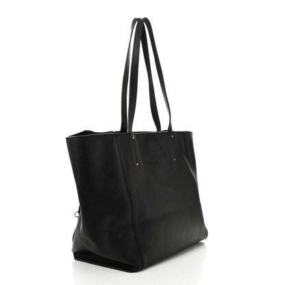 Chloe Smooth Calfskin Medium Milo Shopping Tote Black 3 of 11