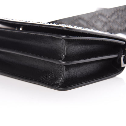 Alaia Calfskin Arabesque Studded Medium Franca Crossbody Black 6 of 8