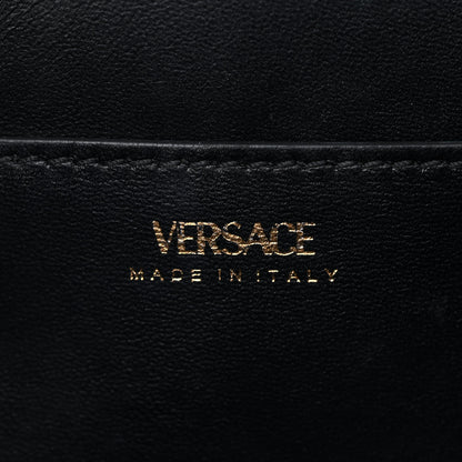 Versace Grained Calfskin Small La Medusa Top Handle Bag Black 6 of 11