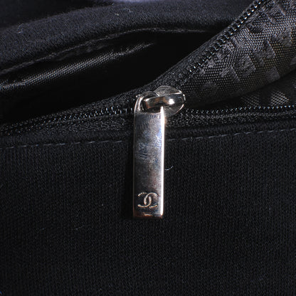 Chanel Jersey CC Pyramid Stud Flap Black 7 of 9