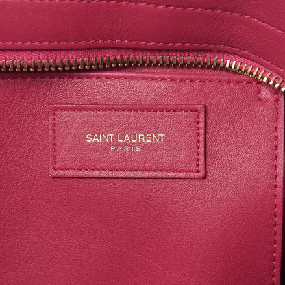 Saint Laurent Calfskin Small Classic Y Cabas Fuchsia 6 of 12