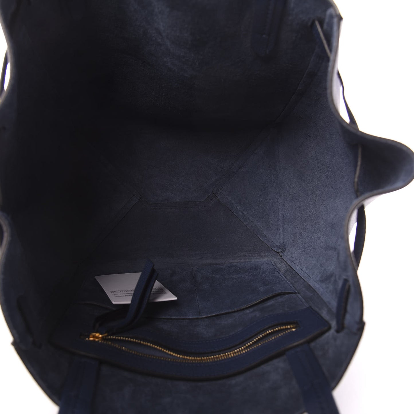 Soft Grained Calfskin Small Belt Cabas Phantom Deep Blue