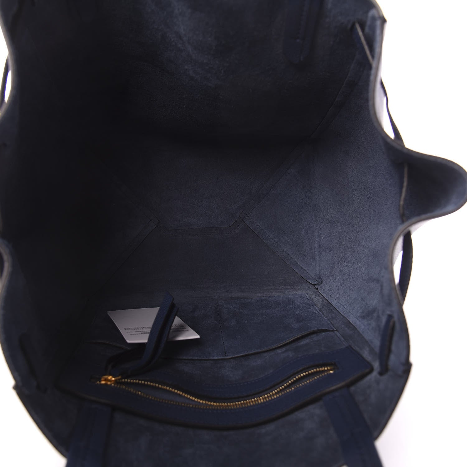 Celine Soft Grained Calfskin Small Belt Cabas Phantom Deep Blue 5 of 10