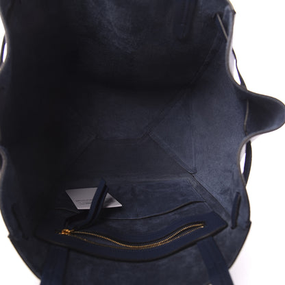 Celine Soft Grained Calfskin Small Belt Cabas Phantom Deep Blue 5 of 10