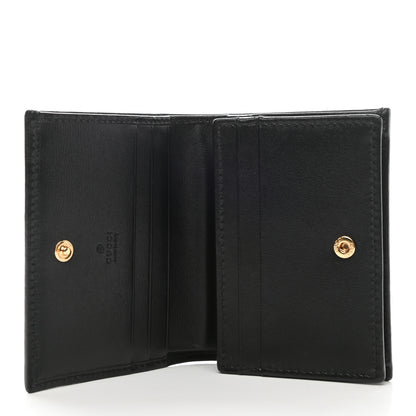 Gucci Boarded Plutone Calfskin Horsebit 1955 Card Case Wallet Black 5 of 8