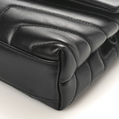 Saint Laurent Calfskin Y Quilted Monogram Monochrome Toy Loulou Crossbody Bag Black 8 of 8