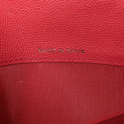Chanel Caviar Quilted Large Gusset Flap Wallet Pink 7 of 14