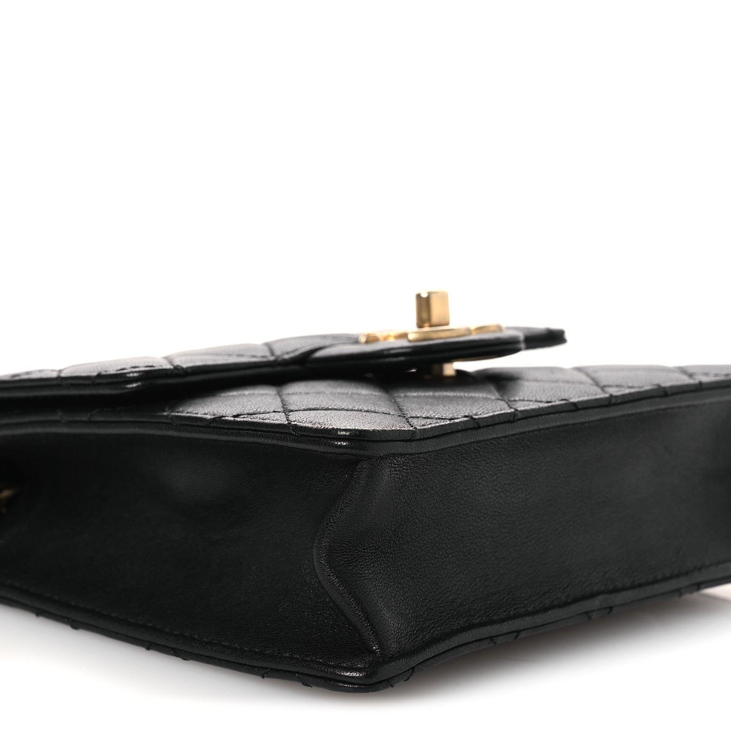 Chanel Goatskin Quilted Chic Pearls Flap Black 9 of 10