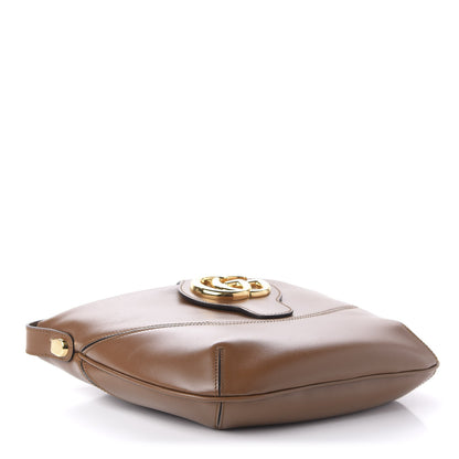 Gucci Boarded Plutone Calfskin Medium Arli Shoulder Bag Nocciola 4 of 10